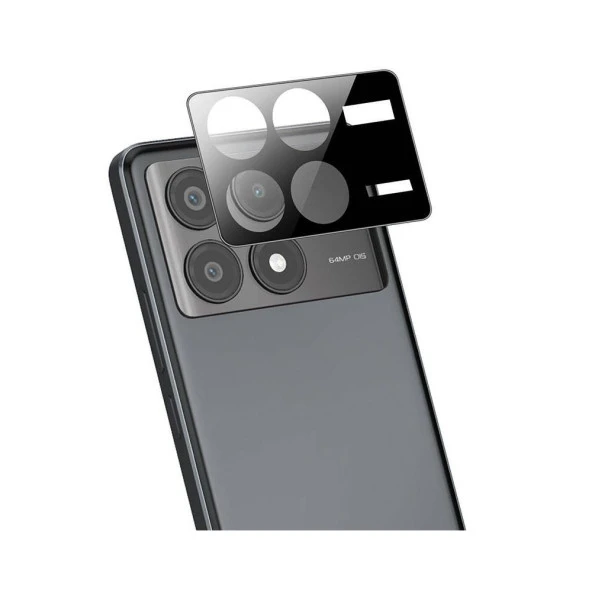 Vendas Xiaomi Poco X6 Pro Uyumlu Temperli 3D Cam Kamera Lens Koruyucu ürün görseli 1