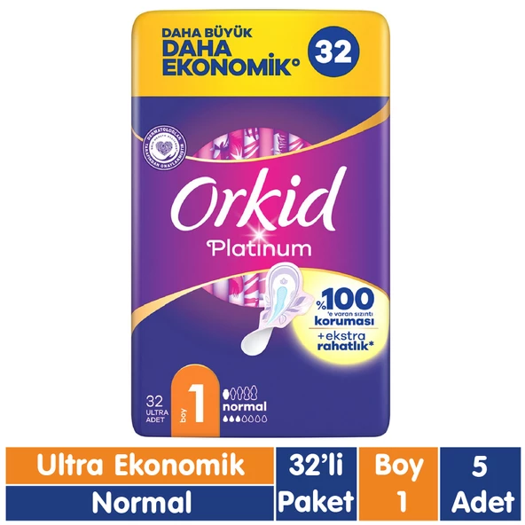 Orkid Platinum Normal Ped 32x5 160 Adet ürün görseli 1