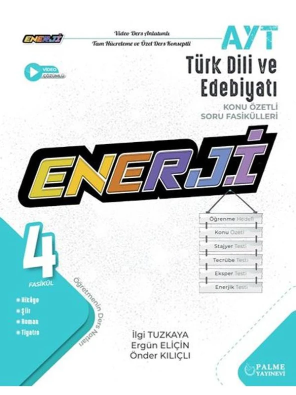 PALME YKS AYT ENERJİ EDEBİYAT KONU ÖZETLİ SORU FASİKÜLLERİ *YENİ* ürün görseli 1