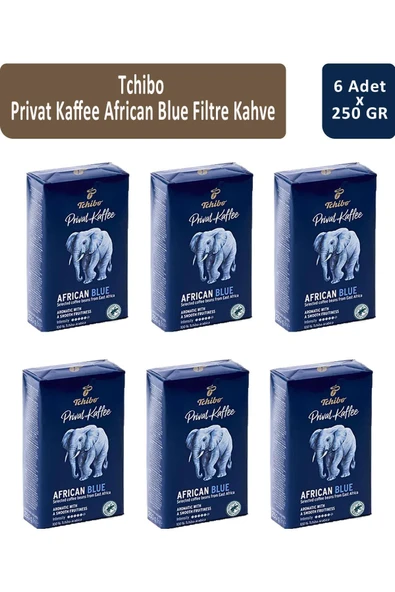 Tchibo Privat African Blue Filtre Kahve 250 gr x 6 Adet ürün görseli 1