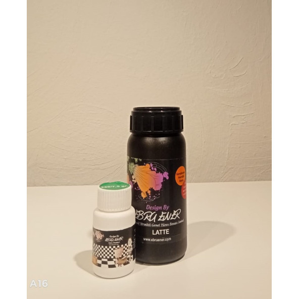 Ebru Ener Anka Vernikli Genel Yüzey Boyası Latte 250 gr. ve Katkı Maddesi 7,5 gr. ürün görseli 1