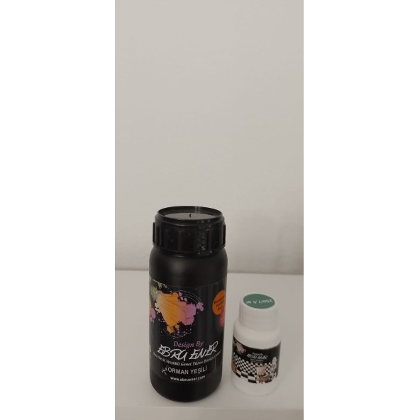 Ebru Ener Anka Vernikli Genel Yüzey Boyası Orman Yeşili 250 gr. ve Katkı Maddesi 7,5 gr. ürün görseli 1
