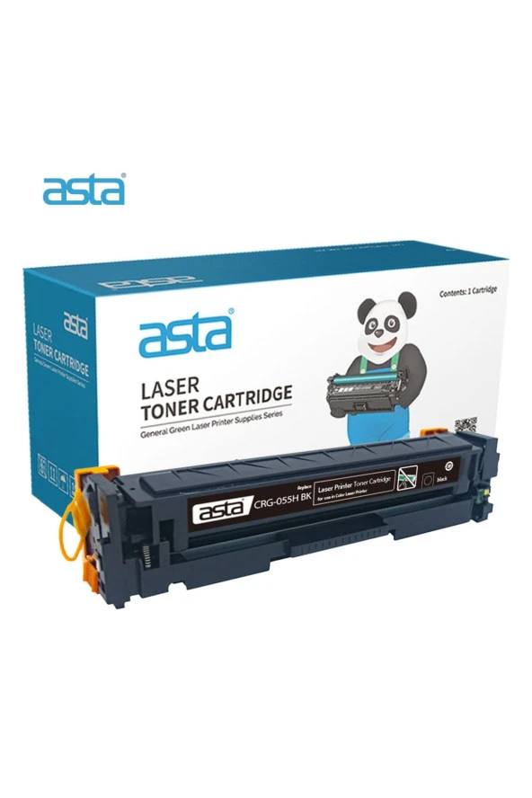 Asta Acn-crg-055h Bk Siyah Toner (çipli) (7.600 Sayfa) ürün görseli 1