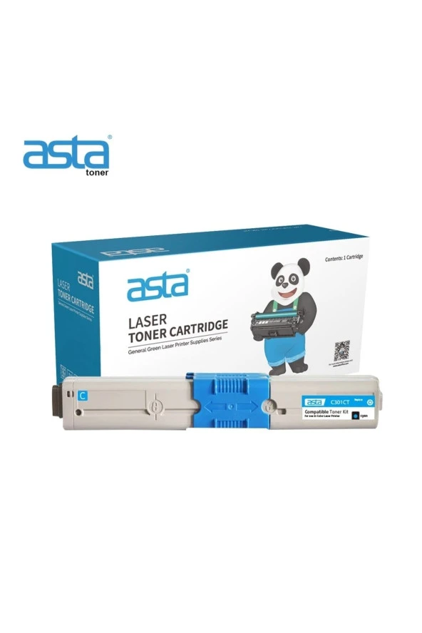 Asta Aok-c301ct/44973543/c301/c321 Mc332/mc342 Cyan Lazer Toner ürün görseli 1