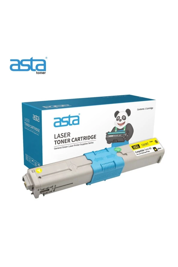 ASTA AOK-C310YAT/44469704/C310/C330/C331/C530/C510/MC351/MC361/MC362/MC561 SARI TONER ürün görseli 1