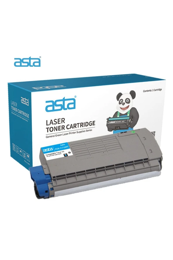 Asta Aok-c710ct/44318607 Cyan Toner (11.500 Sayfa) ürün görseli 1