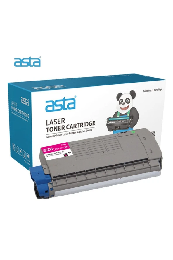 Asta Aok-c710mt/44318606 Magenta Toner (11.500 Sayfa) ürün görseli 1