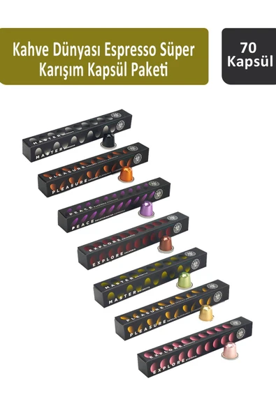 Kahve Dünyası Espresso Süper Karışım Kapsül Paketi 70 Kapsül ürün görseli 1
