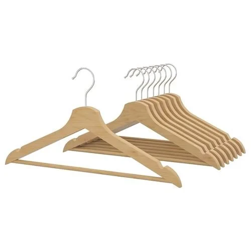 IKEA Bumerang Elbise Giysi Askısı - Naturel Askı 8 Li Paket ürün görseli 1