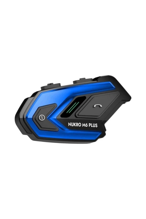Nukrotech Nukro M6 PLUS Bluetooth 6 Kişilik İnterkom Mavi (6 Kişi Bağlantılı ve Müzik Paylaşımı) ürün görseli 1