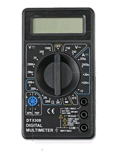 OEM DT830B Dijital Multimetre Voltmetre Ampermetre ürün görseli 1