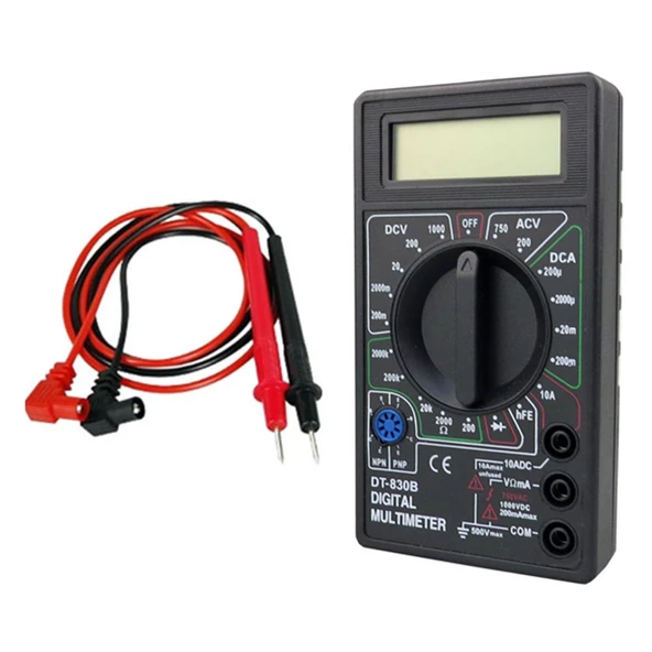 OEM DT830B Dijital Multimetre Voltmetre Ampermetre - Resim 2