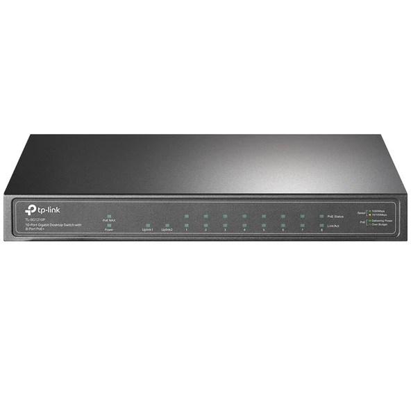 Tp-Link TL-SG1210P 8Port PoE Gigabit Switch ürün görseli 1