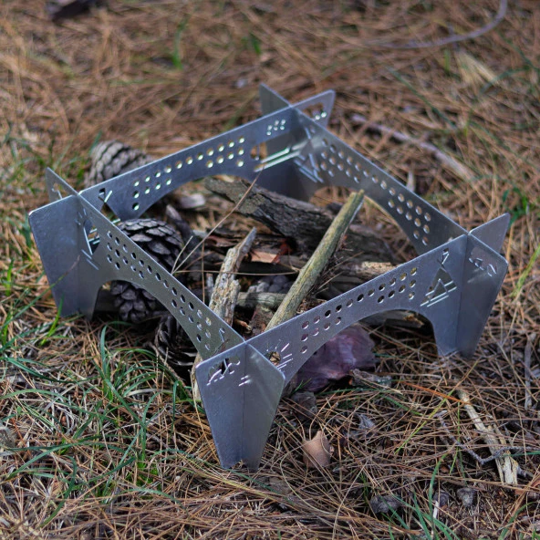 Kamp Ayısı® OttomanFire™ Bushcraft Jel Yakıtlı Osmanlı Ocağı ürün görseli 1