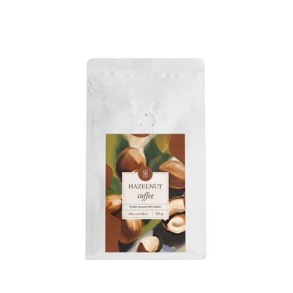 Mim and More Hazelnut Coffee Fındık Aromalı Kahve Çekirdek Kahve 200 Gr ürün görseli 1