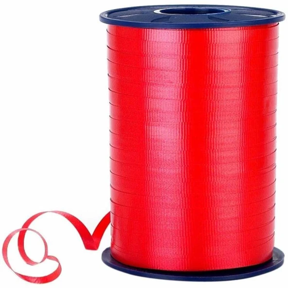 San Rafya Şerit 8mm*200mt Pastel - Kırmızı ürün görseli 1