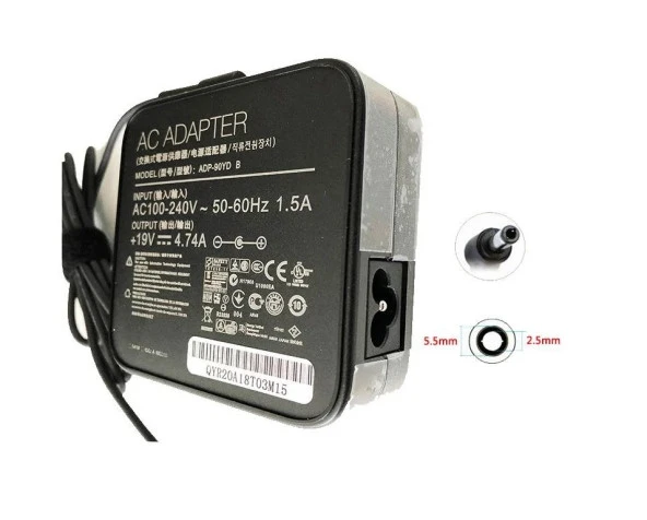 Exper Karizma Z7100 Z8000 Notebook Adaptörü, Şarj Aleti Cihazı 90W (Wall Tip) ürün görseli 1