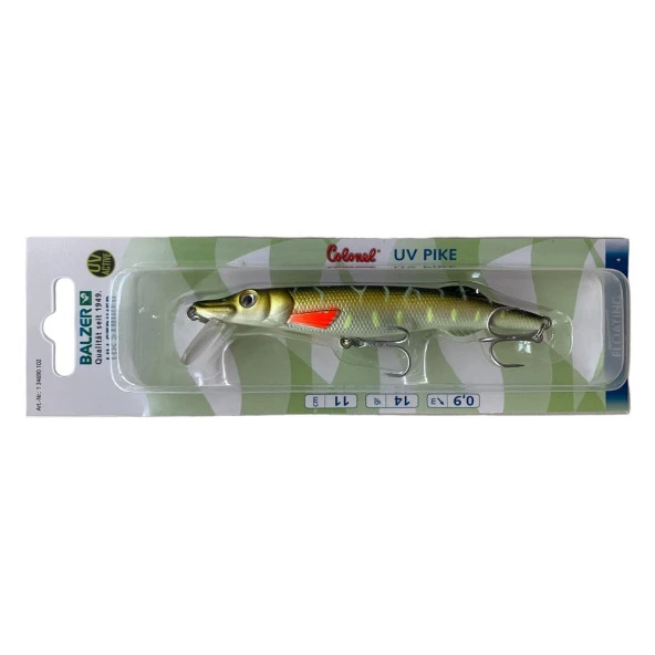Balzer 13469 102 Colonel UV Striker Pike 11cm 14gr 90cm Dalarlı Maket Yem ürün görseli 1