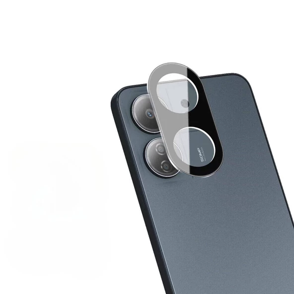 Gpack Xiaomi Poco C65 Kamera Lens Koruyucu 3D Cam Siyah ürün görseli 1