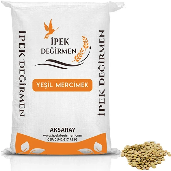 İpek Değirmen Yeşil Mercimek 3 Kg - Katkısız Saf ürün görseli 1