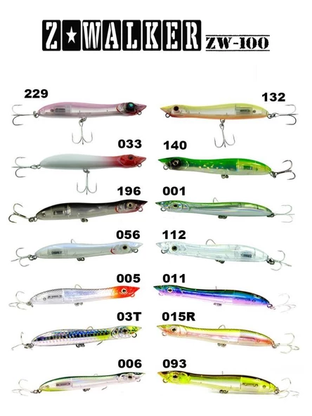 Fujin Z-Walker 100mm 11gr Su Üstü Maket Balık ürün görseli 1