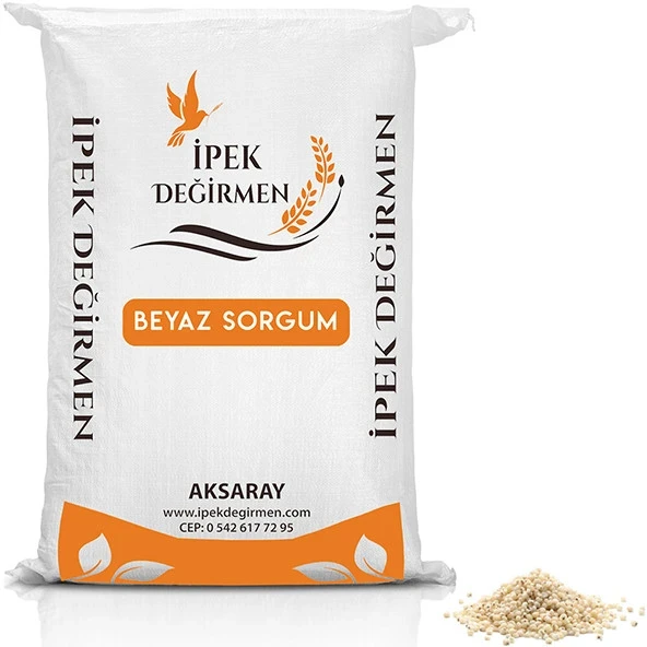 İpek Değirmen Beyaz Sorgum Kuş Yemi 1 Kg - Geleneksel Saf ürün görseli 1