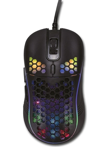 Lunatic Sparrow 6400 Dpi Rgb Ledli Makrolu Oyuncu Mouse ürün görseli 1