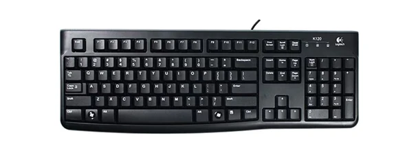 LOGITECH K120 Q USB KABLOLU KLAVYE SİYAH 920-002505 - Resim 3