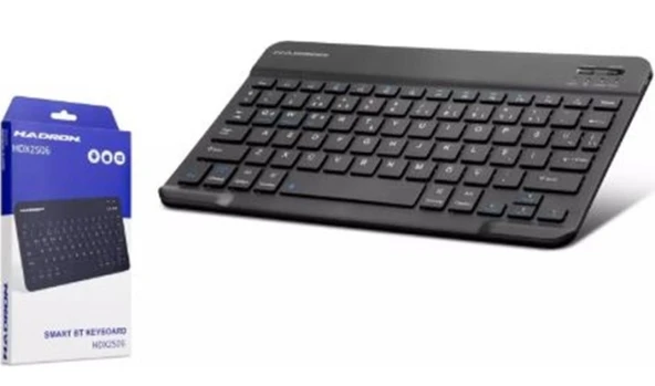 Hadron Hdx2506 Bluetooth Smart Klavye Kablosuz (RF Alıcılı) Standart Ev - Ofis Kullanımı İçin Siyah ürün görseli 1