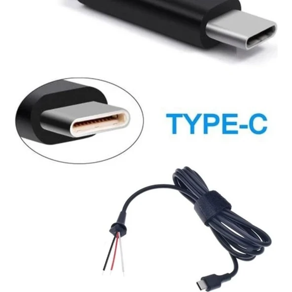 Type-c Tamir Kablosu Type-c Mackbook Notebook Adaptör Tamir Dc Kablosu 3 Kablolu Typec Adaptör Tamir Kablo ürün görseli 1