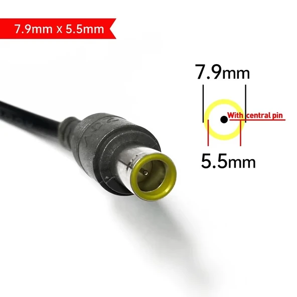 Navidata nvd-yd18 Ibm Lenovo 7.9X5.0 Notebook Adaptör Tamir Kablosu 7,9x5,5mm Adaptör Şarj Aleti Tamir Kablosu ürün görseli 1