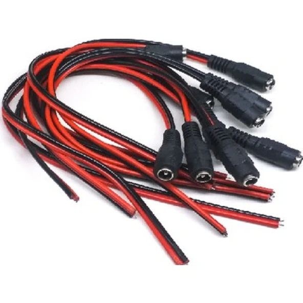 10 Adet Güvenlik Kamerası 12v Dc Dişi Power Jack ürün görseli 1