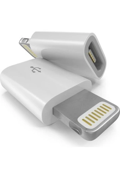 HD4444 Micro Usb iOS Uyumlu iPhone Lightning Çevirici Micro İphone Dönüştürücü Adaptör - Resim 4