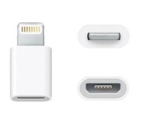 HD4444 Micro Usb iOS Uyumlu iPhone Lightning Çevirici Micro İphone Dönüştürücü Adaptör - Resim 5