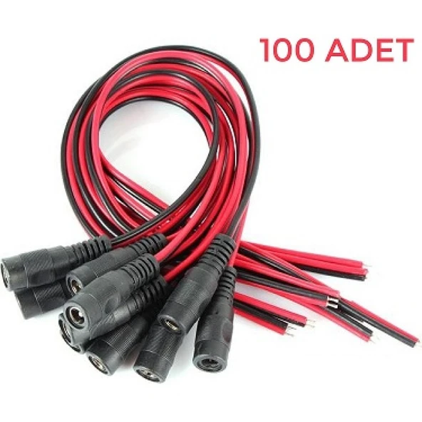 100 Adet Powerjack Güvenlik Kamerası Dişi Power Jack Dc Jak Kablo ürün görseli 1