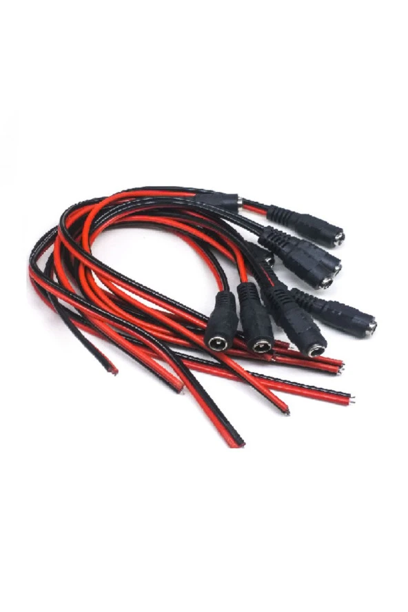 25 Adet Güvenlik Kamerası Dişi Power Jack Jak Kablo ürün görseli 1
