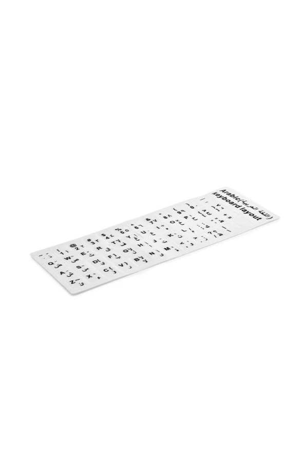 Klavye Tuş Takımı Stıcker Arapça Beyaz Hdx-8257 ürün görseli 1