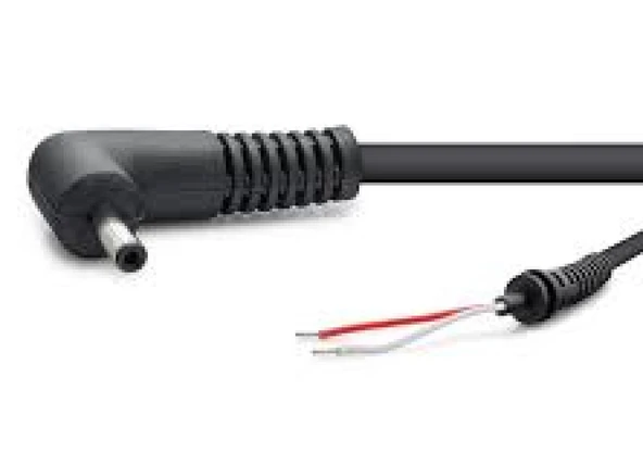Navidata 3,0x1,1 Laptop DC Jack Kablosu 3.0x1.1 mm L Tip Notebook Adaptör Tamir Kablo 1.2 m - Siyah ürün görseli 1
