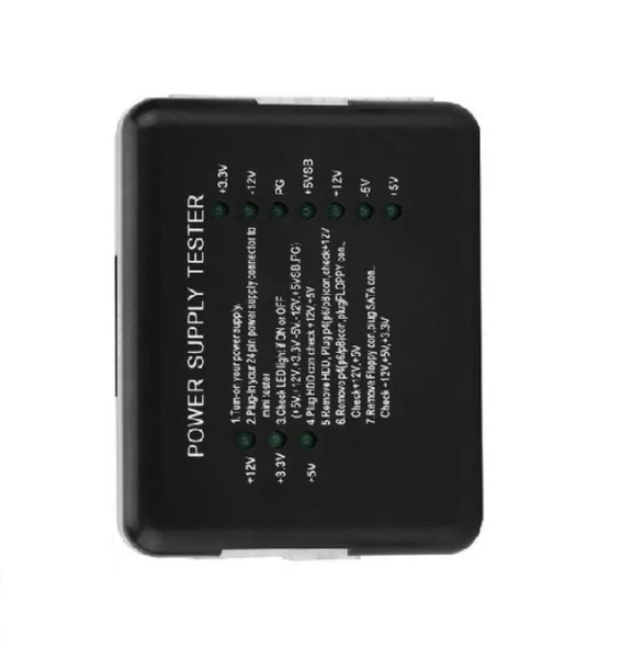 NAVİDATA NVD-314 PSU Test Cihazı, Power Supply Test Cihazı, Güç Kaynağı Test Cihazı Psu Atx Sata Hdd Test Led 12v/5v/3.3v Pc tester ürün görseli 1