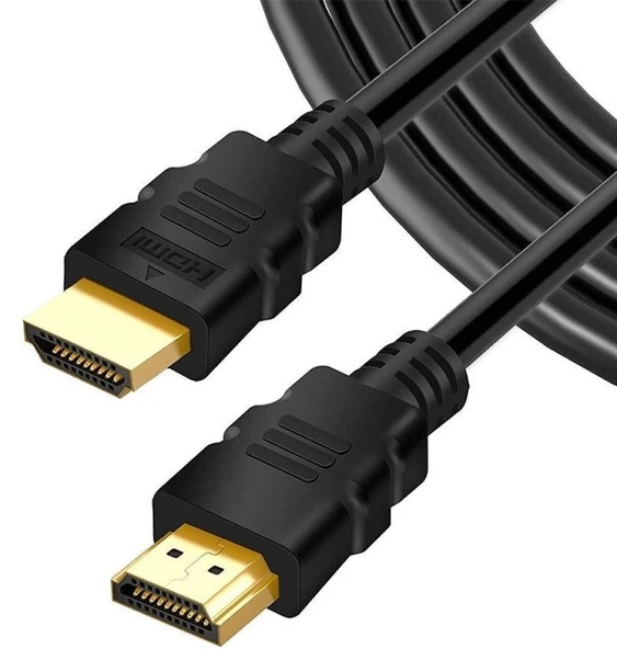 HERZ 10 Metre HDMI Kablo 1080p Full HD, Siyah Renk, Altın Uçlu 10M Hdmı Kablo TV Bağlantı Kablosu ürün görseli 1
