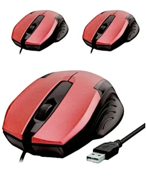 HADRON HDX3254(HD5652) MOUSE KABLOLU USB KIRMIZ ürün görseli 1