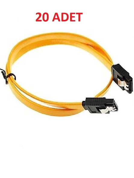 50cm Kilitli Sata Kablo Serial Ata Sata Data Kablo Klipsli 20 Adet ürün görseli 1