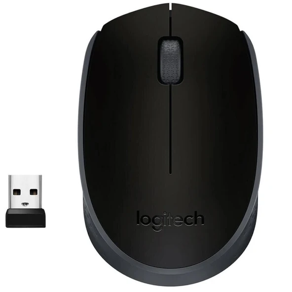 LOGITECH M171 KABLOSUZ USB MOUSE SİYAH 910-004424 ürün görseli 1