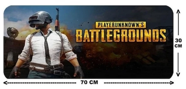 NAVİDATA PUBG 1 DESENLİ OYUNCU MOUSE PAD 70X30 CM KAYMAZ DİKİŞLİ ürün görseli 1