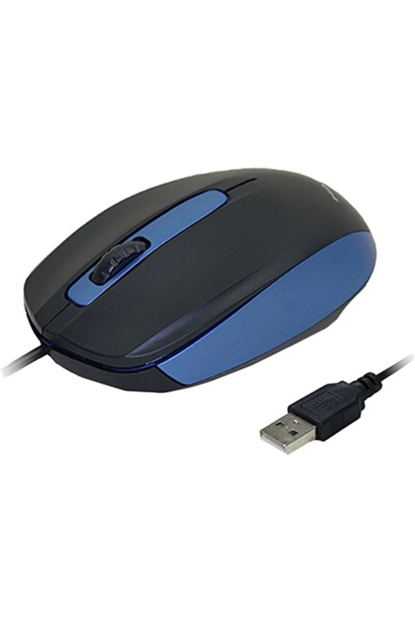 HADRON HDX3253(5667) MOUSE KABLOLU USB 1480 DPI 110CM MAVİ ürün görseli 1