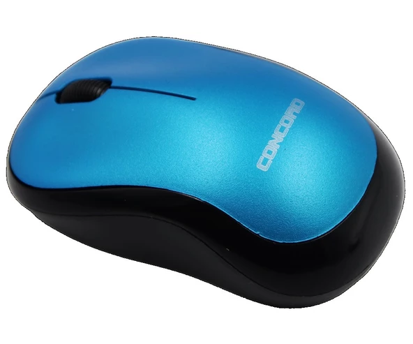 Concord C-13 2.4ghz Optik 1200DPİ Kablosuz Mouse MAVİ ürün görseli 1