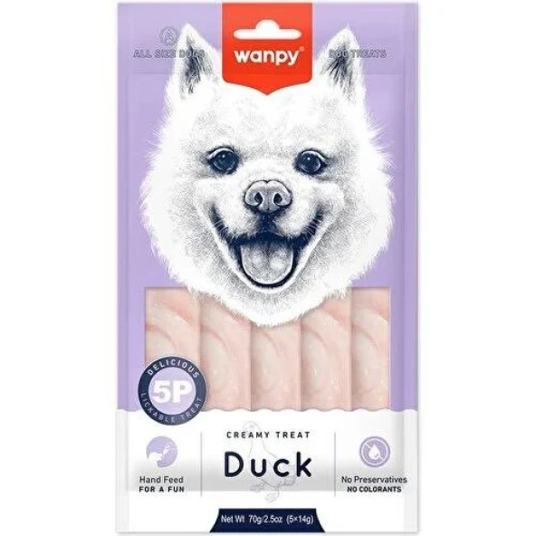 Wanpy Ördekli Krema Köpek Ödülü 5x14gr ürün görseli 1