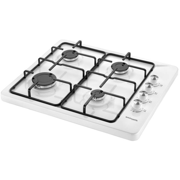 EMİNÇELİK EC-SÜ 3140 WE60 NG DOĞALGAZLI BEYAZ SET ÜSTÜ EMAYE OCAK ürün görseli 1