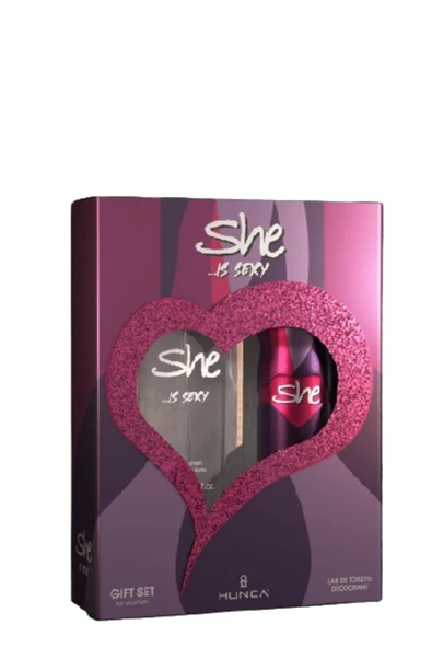 SHE Sexy Kadın Parfüm Seti 50 ml EDT + 150 ml Deodorant ürün görseli 1