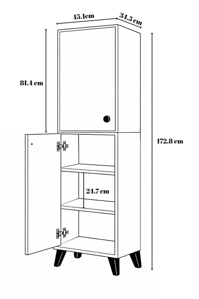 Mobilique Kumru Banyo Dolabı - Resim 4